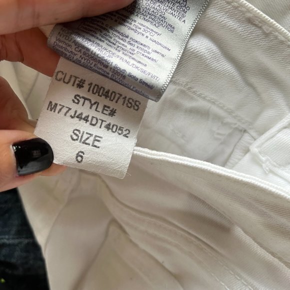 NYDJ Clarissa Colored Stretch‎ Ankle Skinny Jeans In Optic White Womens Size 6 - Picture 13 of 14